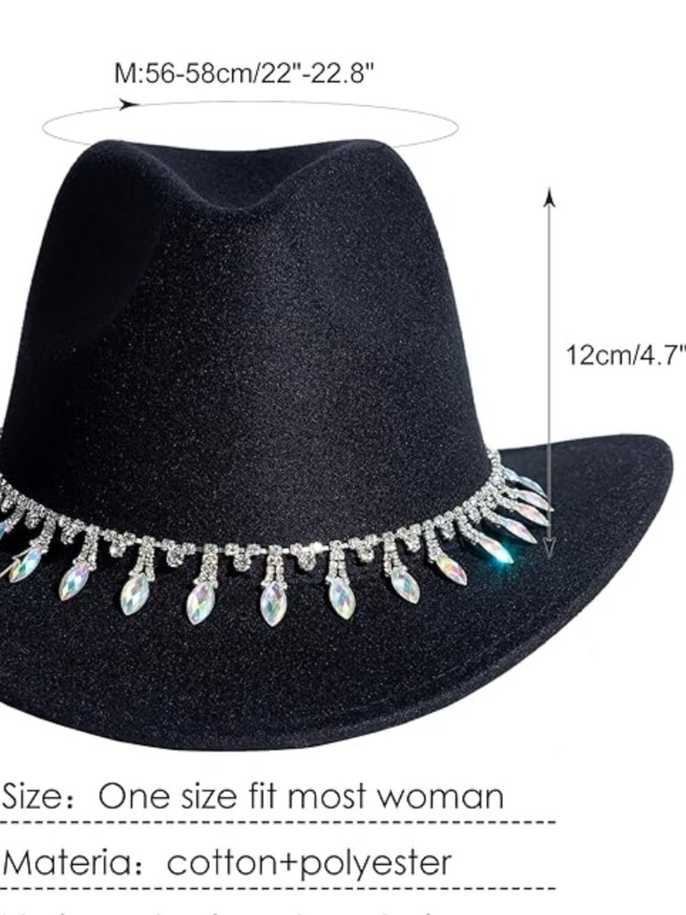 Rhinestone Cowboy Hat - Picture 4 of 8